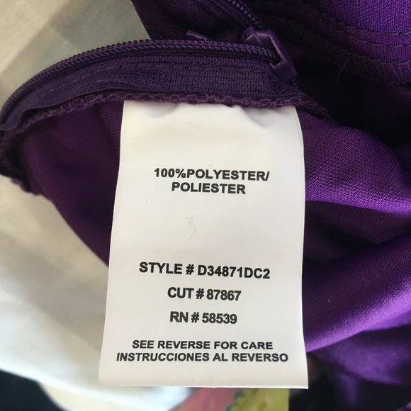 Speechless Club Jr Social Shiny Purple Dress Size S Bodycon Jewel Party Y2K New - Picture 11 of 13